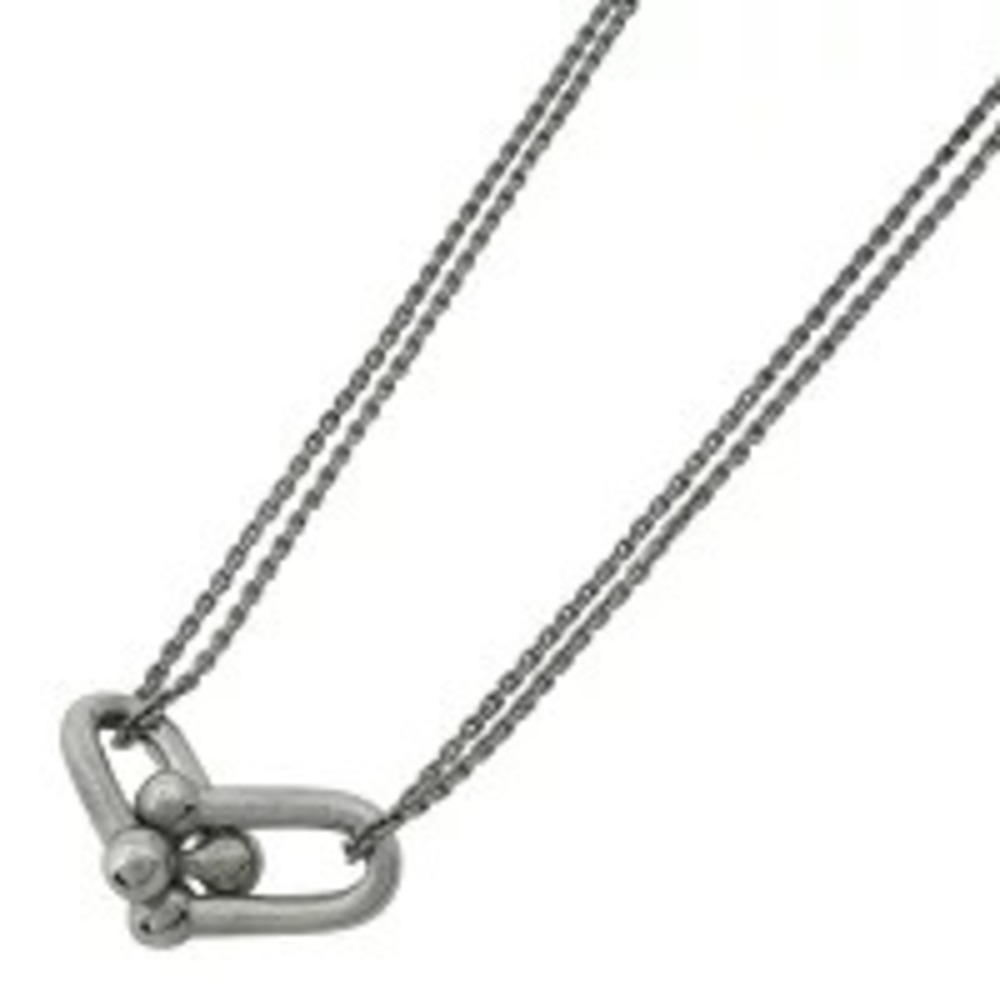 Tiffany Co Double Link Necklace Sterling Silver